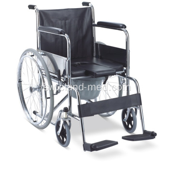 Commode Foldable Wheelchair kwa Disable na Wagonjwa